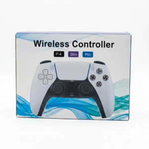 Caja de mando inalámbrico con diseño blanco y negro compatible con P-4, Slim y Pro sobre fondo blanco.