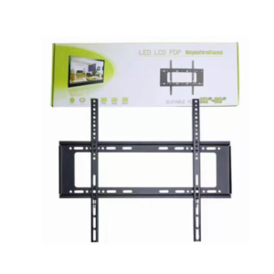 Soporte de pared metálico para televisores de pantalla plana de 32 a 80 pulgadas con su caja de empaque original.