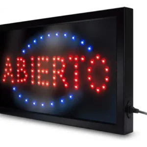 Cartel Led "Abierto"